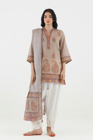 New In '26 - Stitched Printed Fancy Dobby Shirt + Dupatta | SS26BSP239P2D