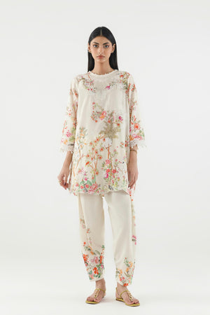 New In '26 - Stitched Printed Lawn Shirt+ Culotte | SC26MUZ208BP2T
