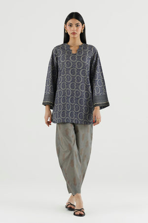 Basics '26 - Stitched Printed Lawn Shirt+ Culotte | SS26BSP378P2T