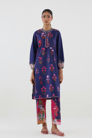 New In '26 - Stitched Printed Lawn Shirt+ Culotte | SS26MHY303AP2T