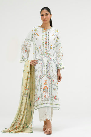 Basics '26 - Stitched Printed Lawn Shirt+ Dupatta | SS26BSP236P2D