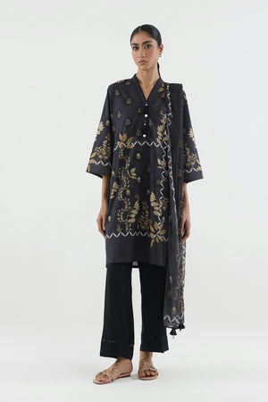 New In '26 - Stitched Printed Lawn Shirt+ Dupatta | SS26BSP241P2D