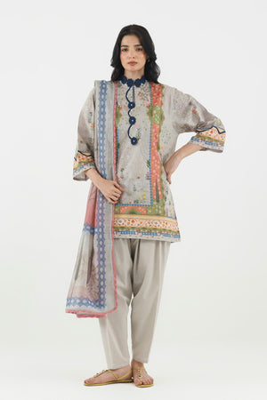 New In '26 - Stitched Printed Lawn Suit | SS26MHY307AP3