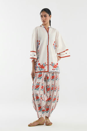 Fall Winter '26 - Stitched Printed Poplin Shirt+ Bottom | FW26BSP355P2T