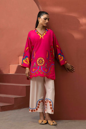 Limited Edition '26 - Stitched Printed Viscose Shirt+ Culotte - SS26BSP261P2T