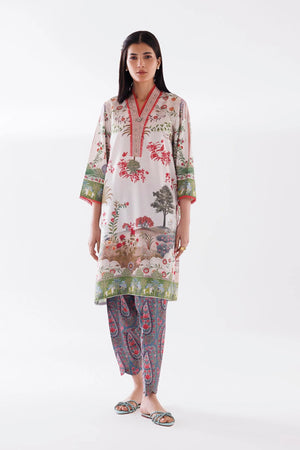 Limited Edition '26 - Stitched Printed Viscose Shirt + Culotte | SS26BSP119P2T
