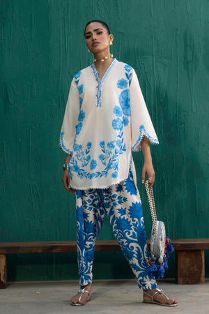 Limited Edition '26 - Stitched Printed Viscose Shirt+ Shalwar - SS26BSP260P2T