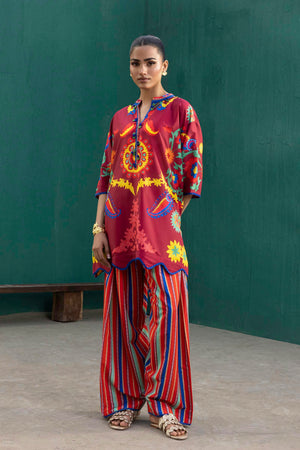 Limited Edition '26 - Stitched Printed Viscose Shirt+ Shalwar - SS26BSP257P2T
