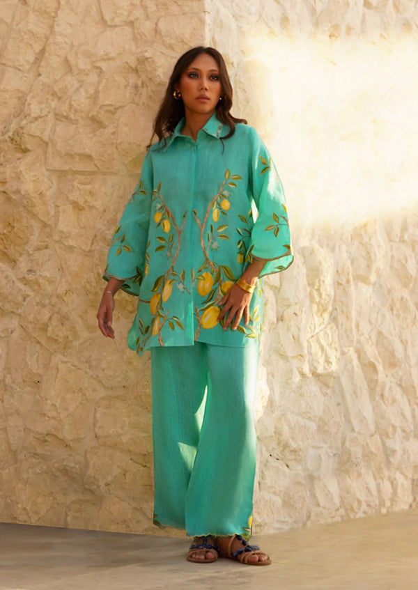 Drop 2- Camila Turquoise Co-Ord Set