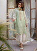 Alice embellished cotton net shirt with dupatta