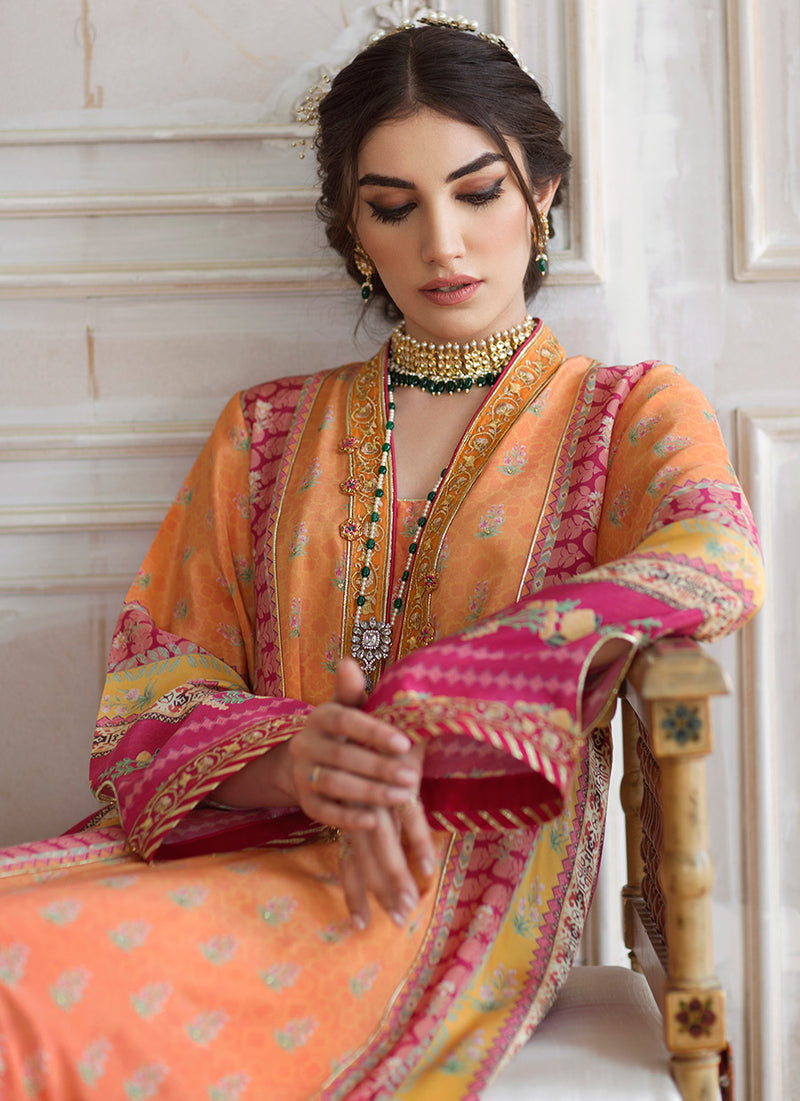 Farah Talib Aziz Silk Luxe Pret 21 - Sienna Crepe Tunic and Silk Dupatta
