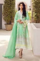 Ansab Jahangir Luxe Silk Pret '22- SEAFOAM GREEN