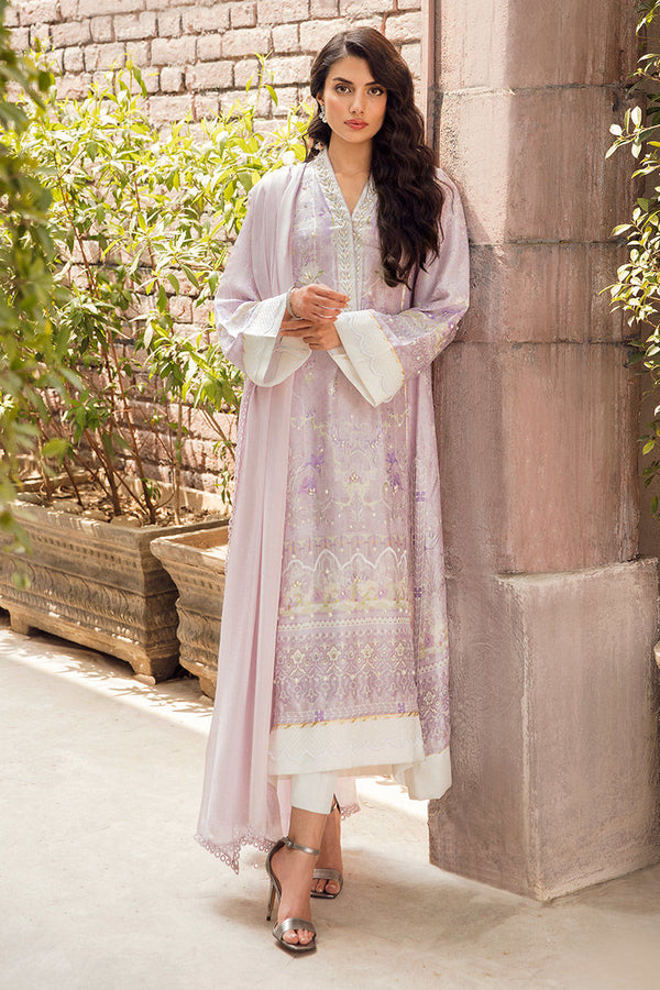 Ansab Jahangir Luxe Silk Pret '22- ORCHID TINT