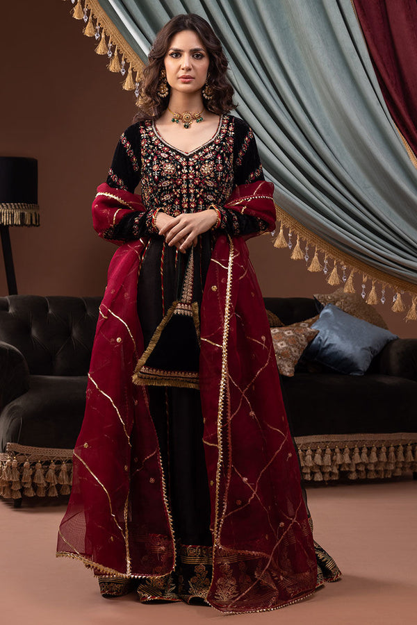 Ansab Jahangir Velvet Collection - ELAINE