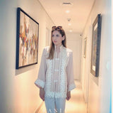 Rania Clothing Shirt - Brown and White