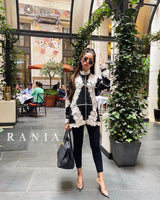Rania Clothing Shirt - Black and White