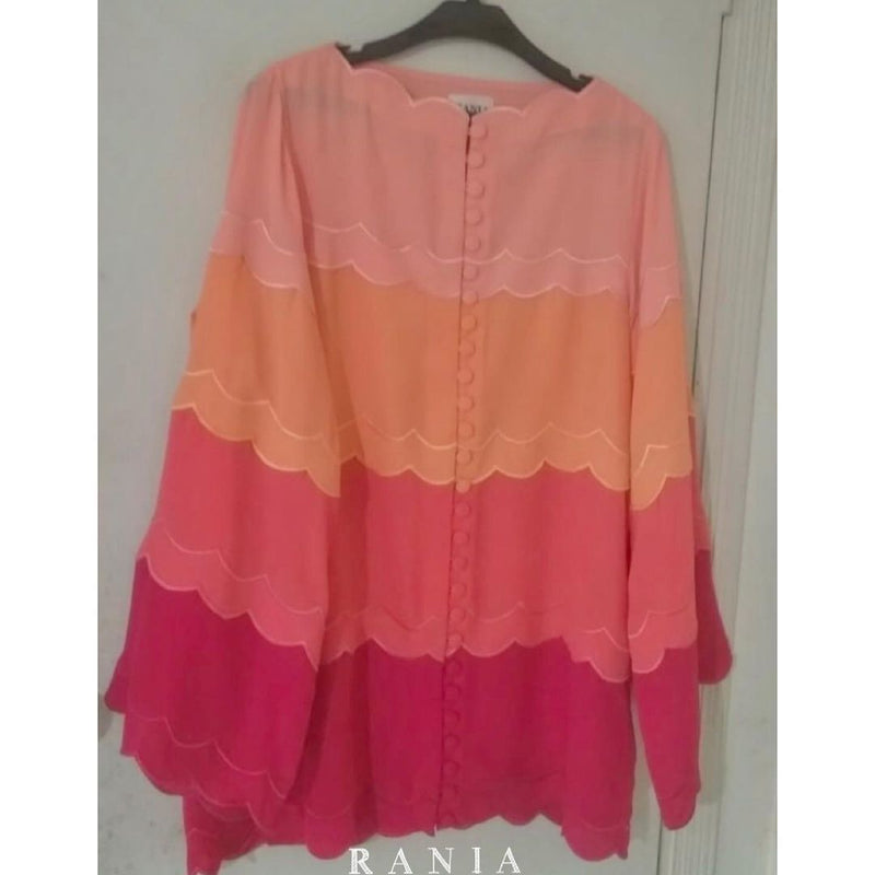 Rania Clothing Shirt - Pink Orange Pink