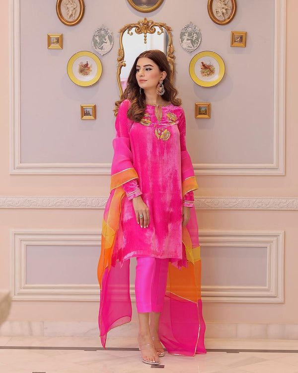 Zehra Saleem Festive Collection -Pink