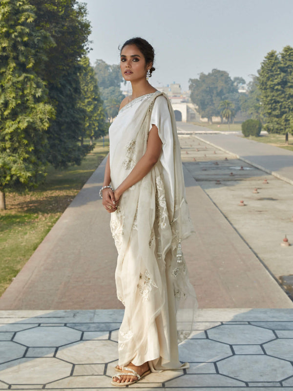 Misha Lakhani Bridal Couture - OFF SHOULDER W/ LOOSE PANT & DUPATTA