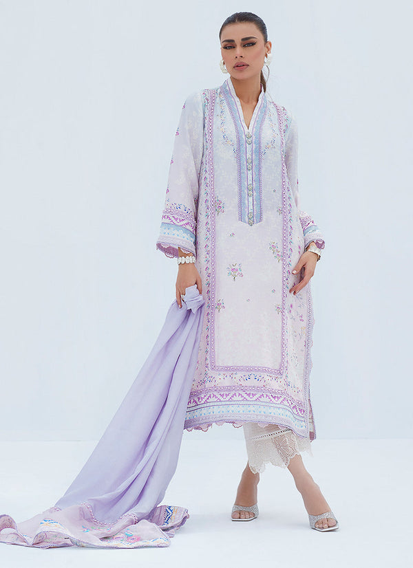 Farah Talib Aziz Lea Spring '23 - Liz Lilac Shirt And Dupatta
