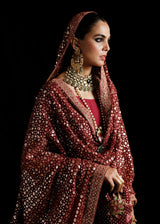 Hussain Rehar Luxury Pret '23 - Granate