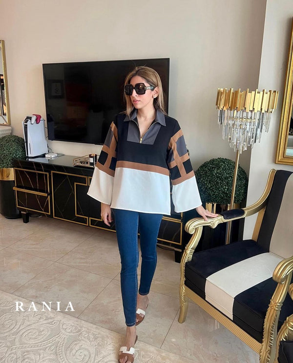 Rania Clothing Shirt - Brown Multi Shirt